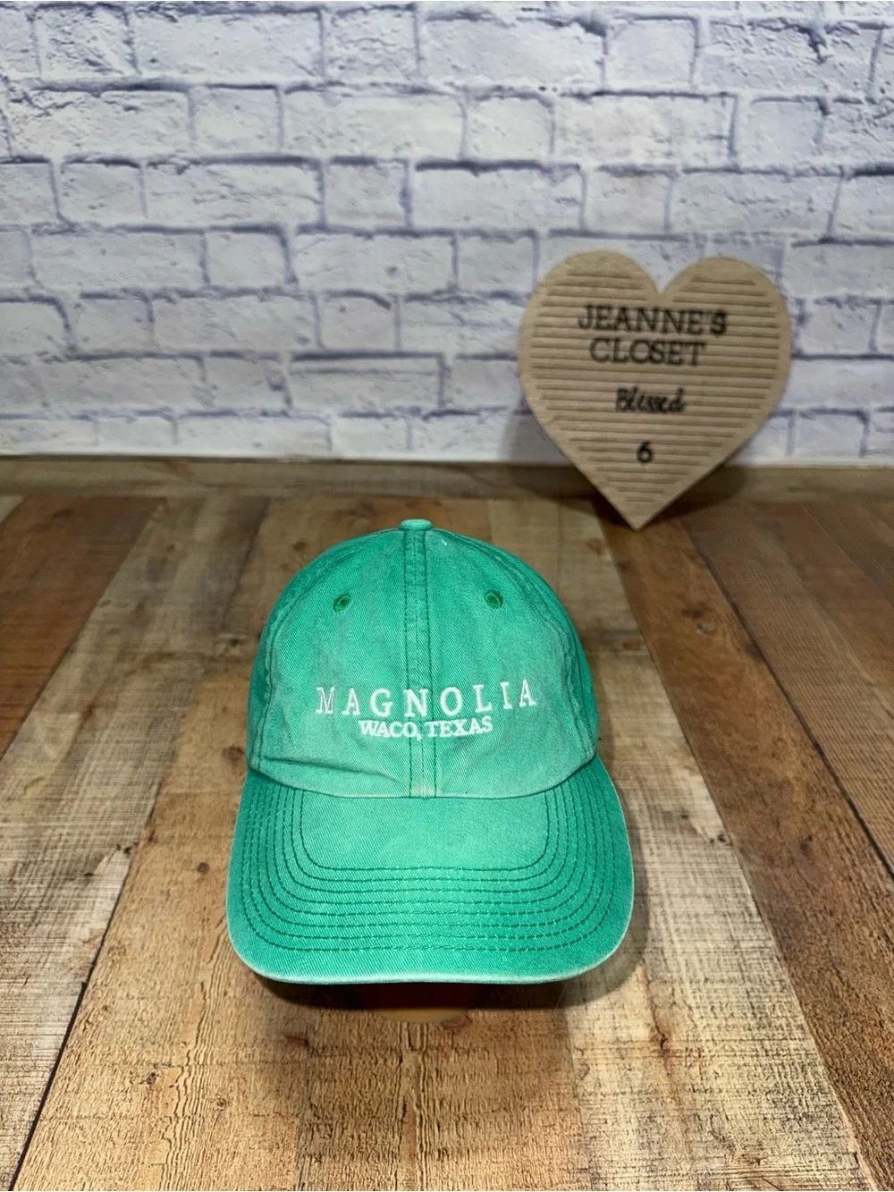 Magnolia Farms Waco Texas Chip And Joanna Gaines Port Authority Strap back Green